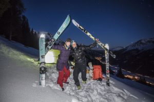 Winterbiwak und Sternenzug über Pettneu am Arlberg 2017